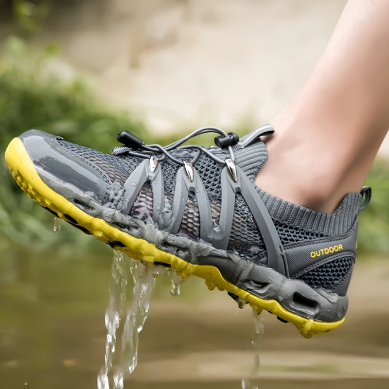 Summer Non-slip Hiking Shoes Men Women Breathable Wading Travel Shoes Lightweight Climbing Sports Shoes Multifunctional Sneakers 250805