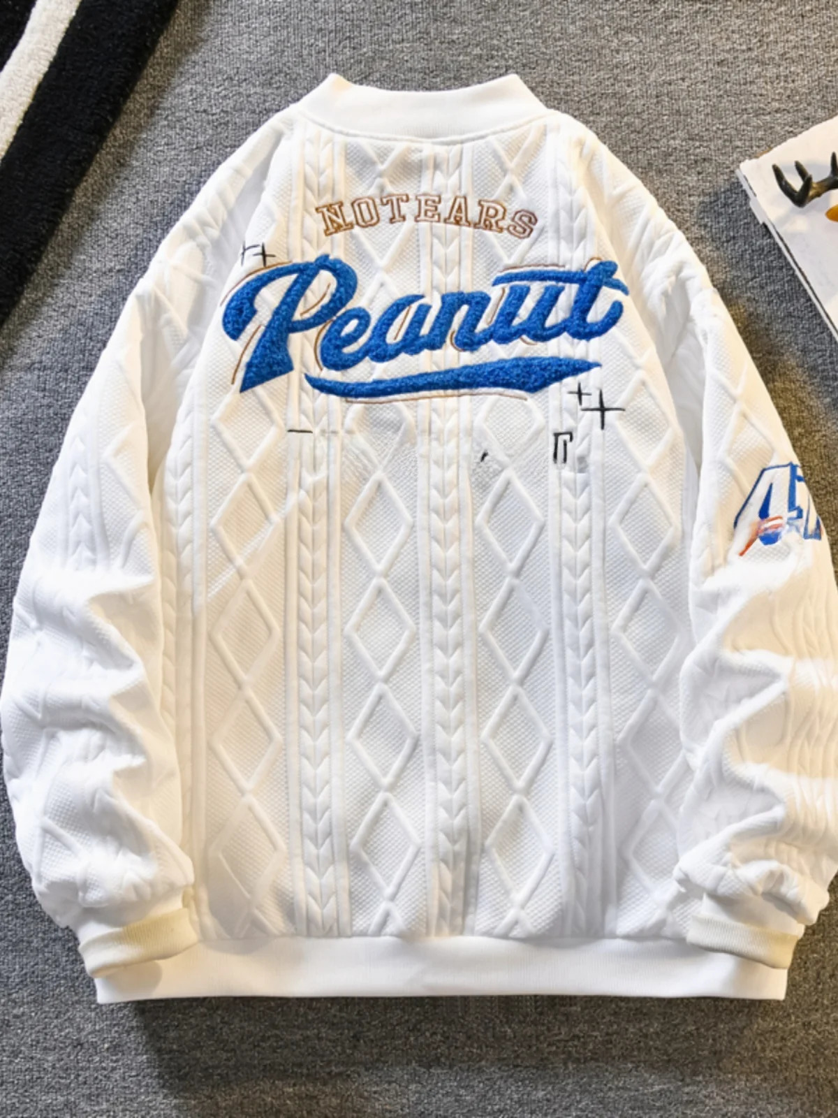 Retro American Baseball Jaet Mens Loose Casual ed Spring Autumn Youth Outerwear ort Sve Long 250809