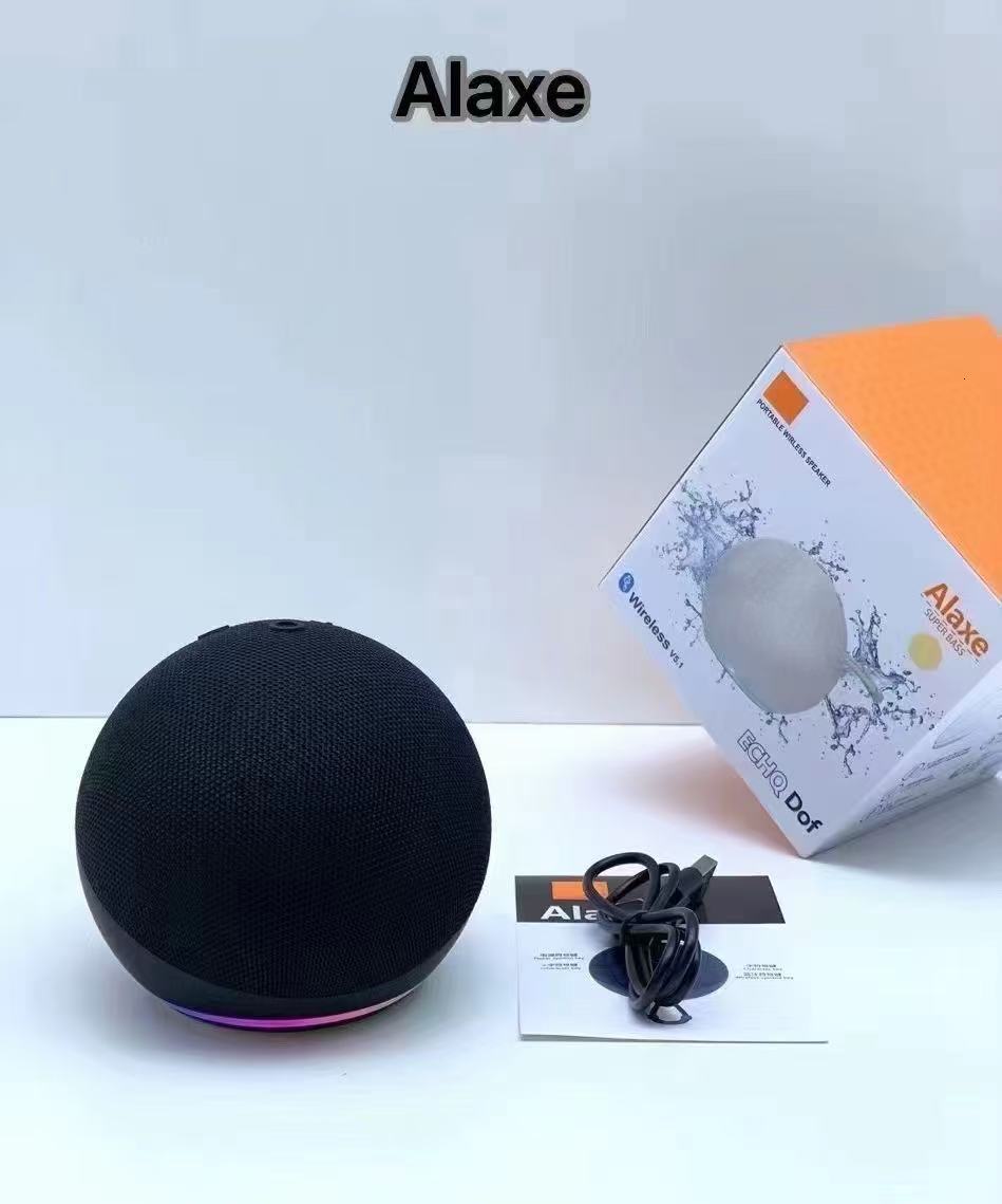 New Cross-Border Alexa Bluetooth Speaker Outdoor Wireless Bluetooth Audio Mini Portable Home RGB Subwoofer