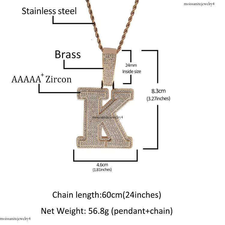 Fashion 5A+ CZ Cubic Zirconia Dias Copper Iced Out Pendant for Hiphop Jewelry