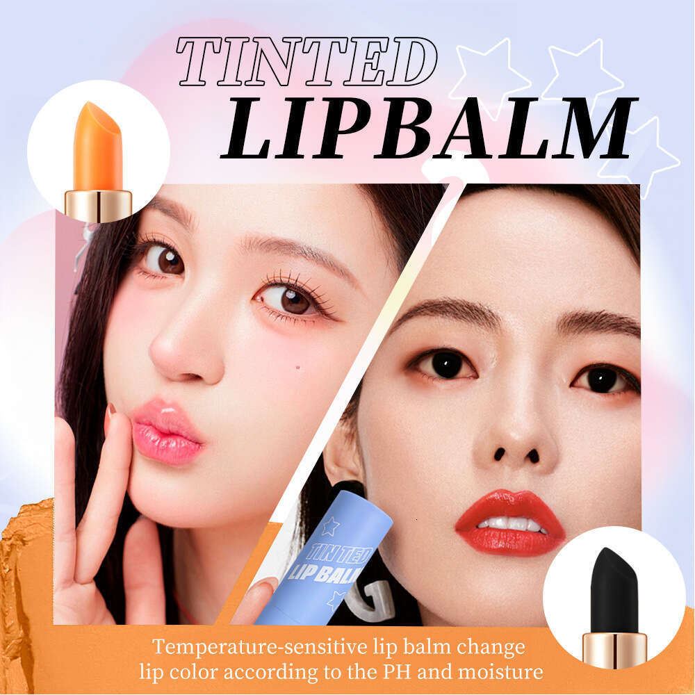 English Version MAYCHEER Color-Changing Lipstick Black Lip Balm Moisturizing Hydrating Natural Look Whitening Free shipping Free shipping