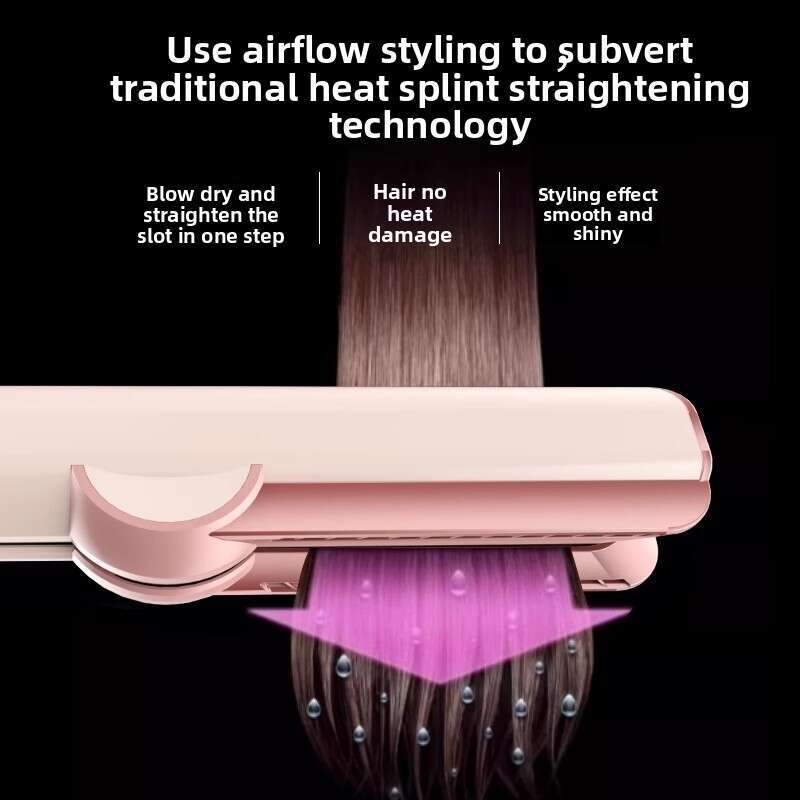 Huaqiangbei HT01 Straightener Multi-Functional Hair Styling Tool Negative Ion No Damage Dry and Wet Dual Use