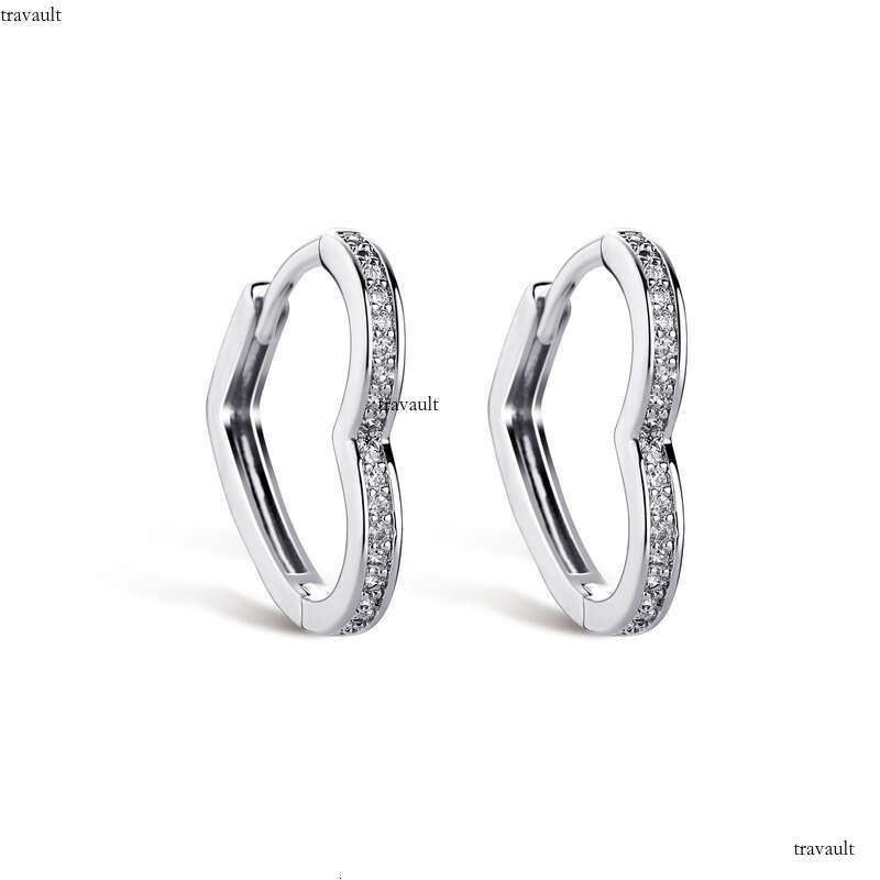 Valentine's Day Heart Zircon Earrings for Women, Unique Simple Earrings, Large, Medium, Small Fashion Jewelry