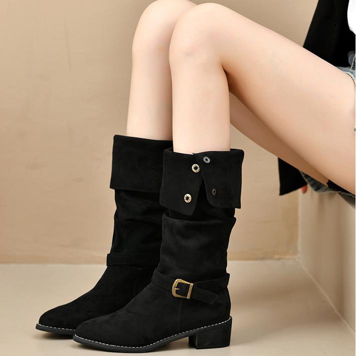 hot Free delivery designer woman boots Comfortable Martin boots middle boots wear resistant and anti slip daily boots