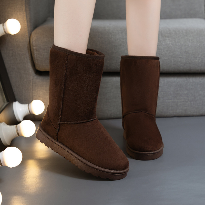 hot Free delivery designer woman boots Comfortable fleece warm midsole boots wear resistant and non slip boots