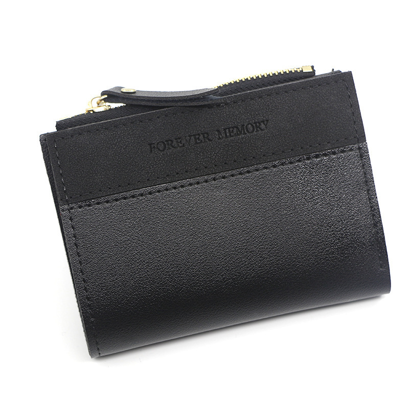 Fashion New Women's Short Wallet Color-block Short Leather Wallet Tassel Zipper Multi-card Slot Coin Luxury Bag Purse Card Holder Coin Bag