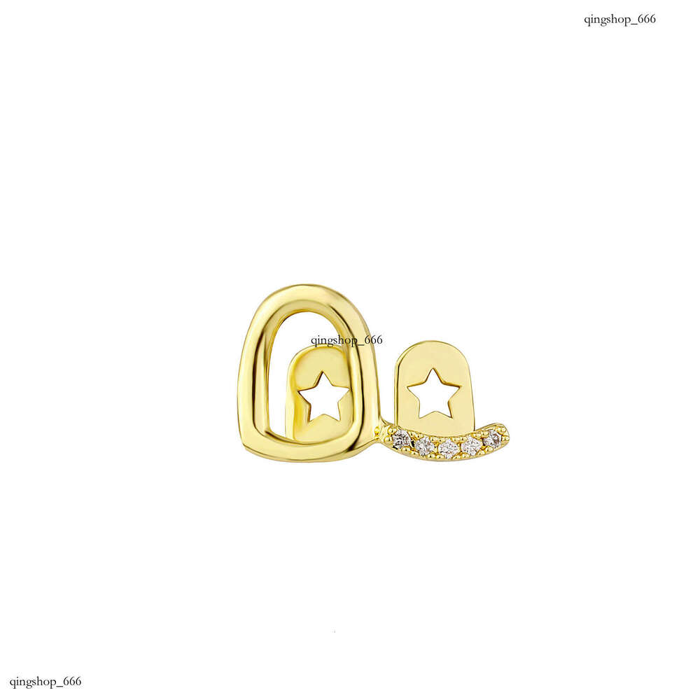 Zircon Hollow Double Inlay Set Daily Street Cool Dia-Encrusted Teeth Hip-Hop Versatile Gold Accessories