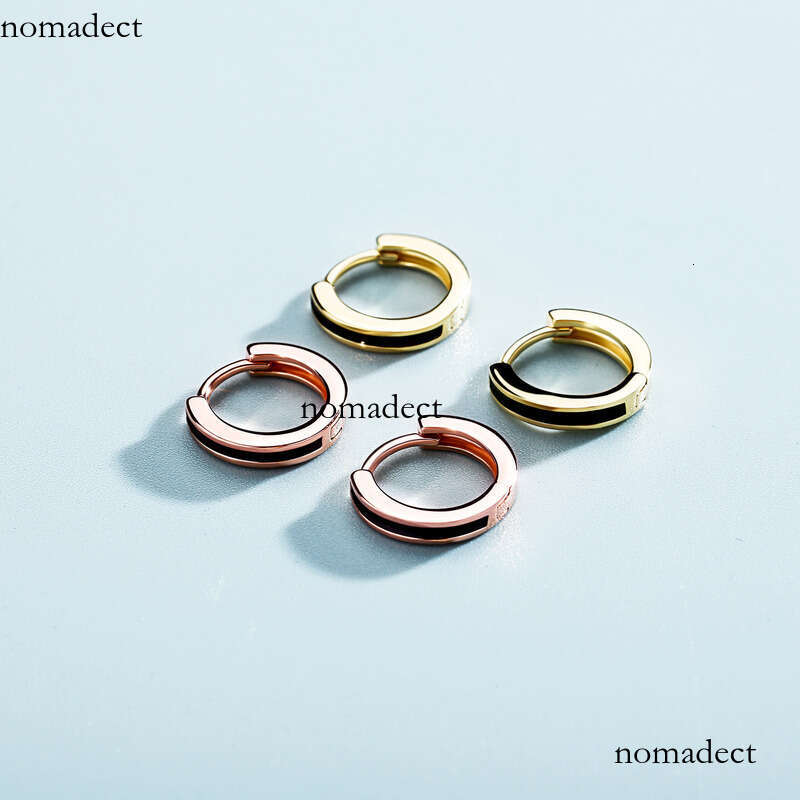 Unique Oil-Drip Glossy Hip-Hop Earrings Iced Out VVS Stud Jewelry