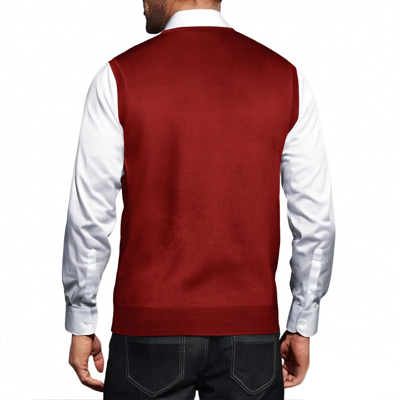 Sleeveless Jersey Man British Style Checkered Vest Campus Clothing Men Diamond Grid Woolen Sweater Knit Chale 250809