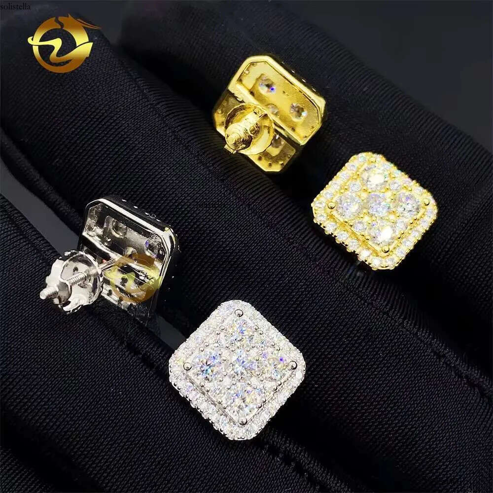 Fine Manufacturer Direct Wholesale Price Sterling Sier Vvs Moissanite Jewelry Stud Earrings
