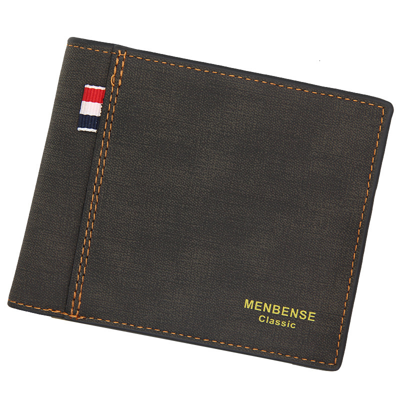 New Matte Men's Wallet Short Large Capacity Fashion Retro Business Luxury Bag Wallet Direct Supply From Manufacturer