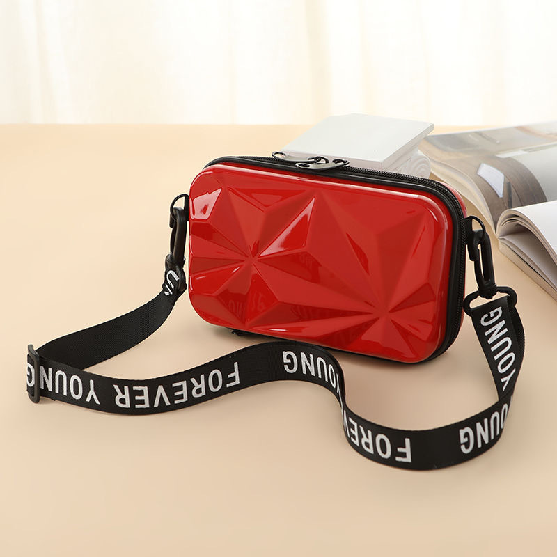 Fashion New Diamond Women's Makeup Bag PC Hard Shell Single Shoulder Crossbody Bag Luxury Bag Waterproof Toiletry Bag Mini Portable Storage
