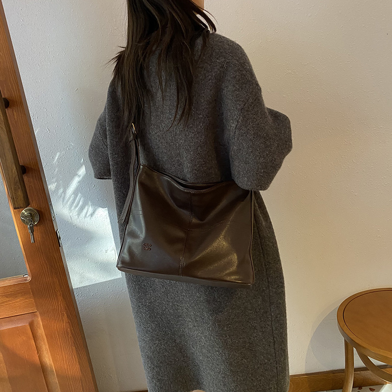 Korean Style Trendy Designer Bag Fashion Tote Bag Cross-border Wholesale 2025 Autumn Winter New Simple Shoulder Crossbody Luxury Bag Bag High-end Wome