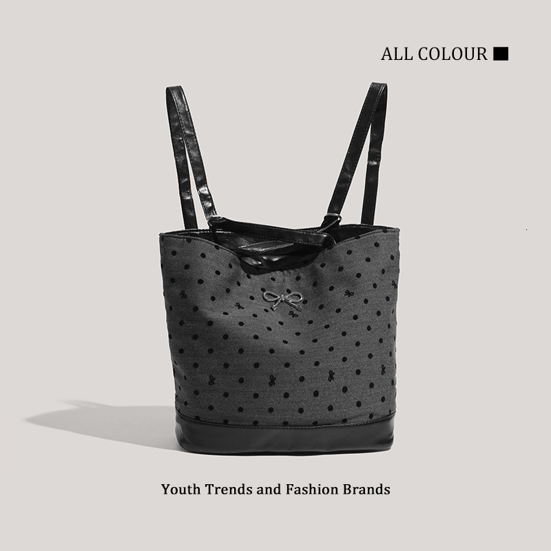 College Style Canvas Backpack 2025 New Casual Large Capacity Tote Single Shoulder Bag for Women ddmymoon
