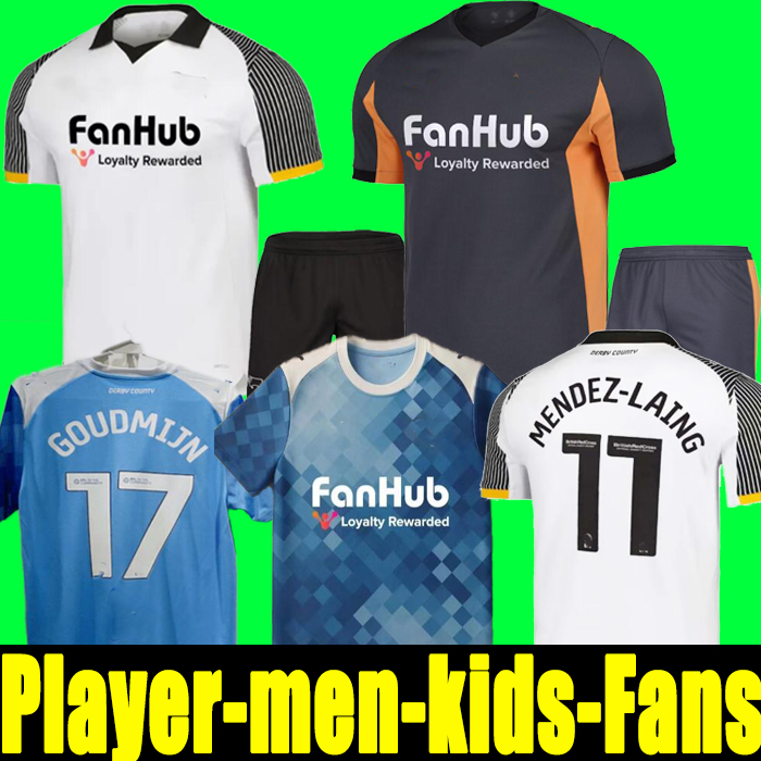 Men's T-shirt 25 26 Derbys Derby away County home football jersey 16-XXL Soccer jersey kit Soccer shirt