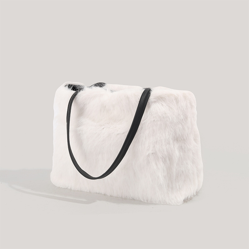 Shoulder for Women 2025 New Plush Simple Handbag High-end Tote Bag ddmymoon