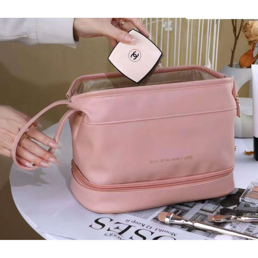 Yunduo Double Layer 2025 New Large Capacity Portable Storage High-Looking Cosmetic Bag for Women