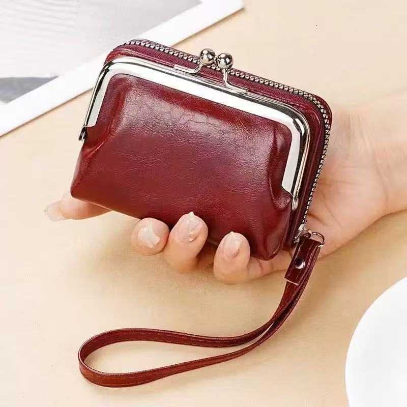 New Women's Fashion Coin Purse Luxury Bag Cross-border Women's Card Holder Coin Purse Zipper Clip Bag Multi-card Slot Vintage Wallet