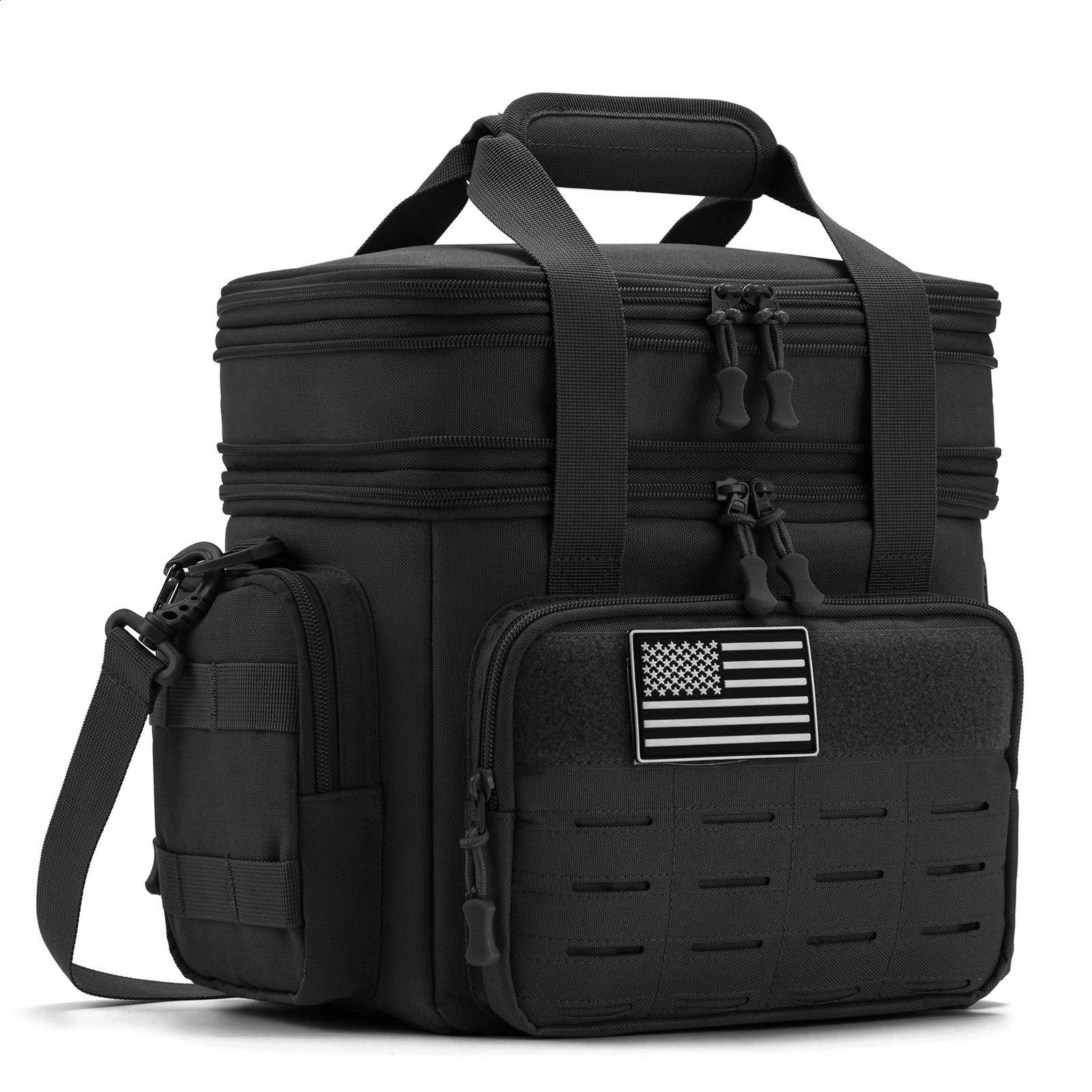 18L Tactical Lunch Box for Men Expandable Heavy Duty Insulated Cooler Bag Leakproof Thermal Bag Work Camping Outdoor Picnic 250804