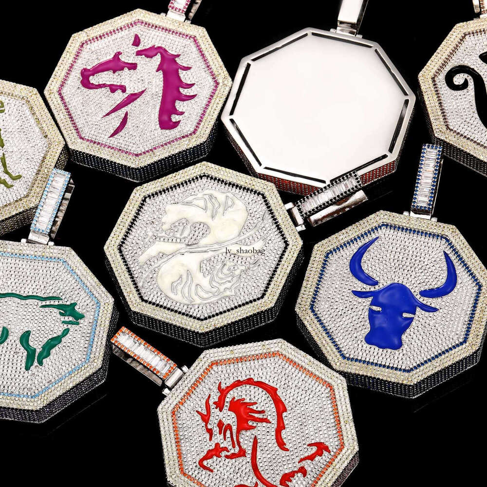 Hip Hop Necklace for Men Jackie Chan Adventure Story Twee Zodiac Extra Large Tiger Dragon Brand Unisex Couple Pendant