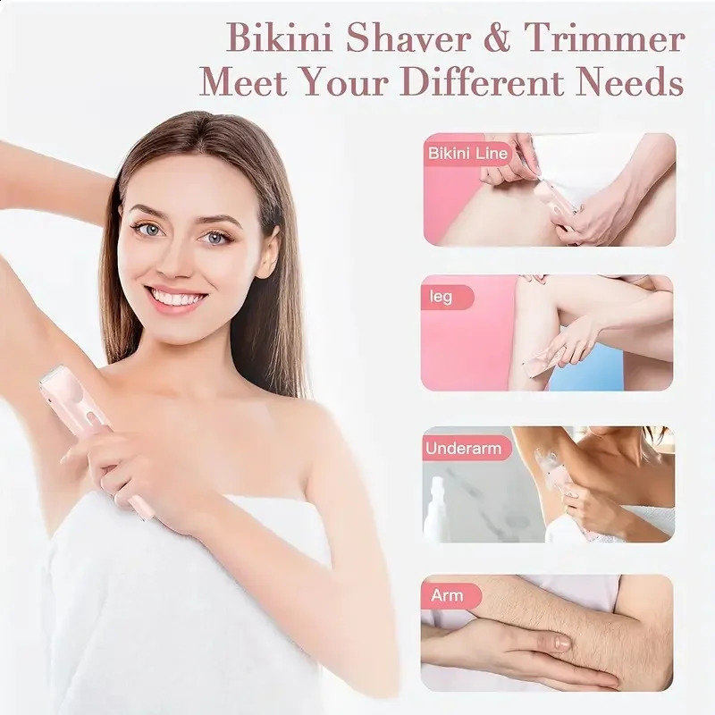 2-in-1 dual head womens electric shaver womens electric hair clipper womens electric trimmer ideal Year gift 250805