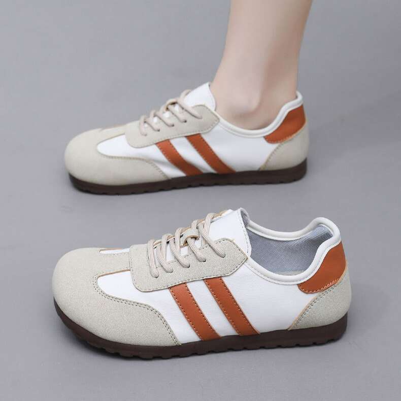 2025 Spring and Autumn New Versatile German Training Casual Fashion Slip-On Flat Soft Sole Non-Slip Women's Single Shoes