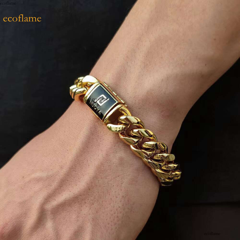 NUOYA Mens Fashion Bracelet Custom Bracelets Stainless Steel Jewellery
