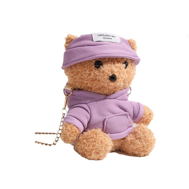 Plush Autumn Winter 2025 New Chain Crossbody Cute Cartoon Doll Bag ddmymoon