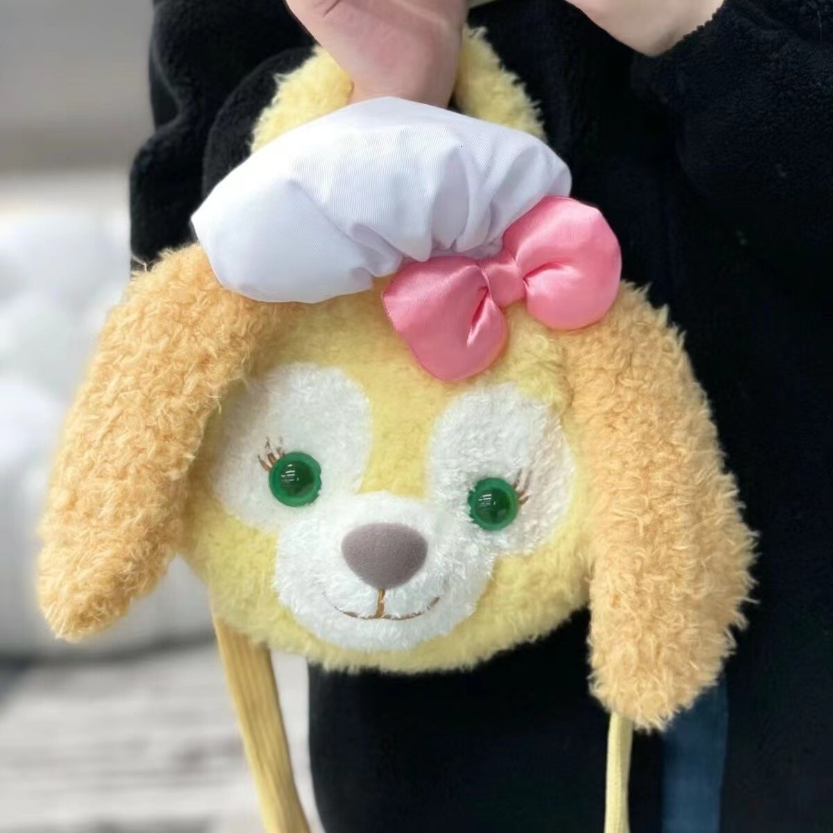 COCOAN Medium Crossbody Yellow Chef Dog Handbag Shirley Rose LinaBell Plush Bag ddmymoon