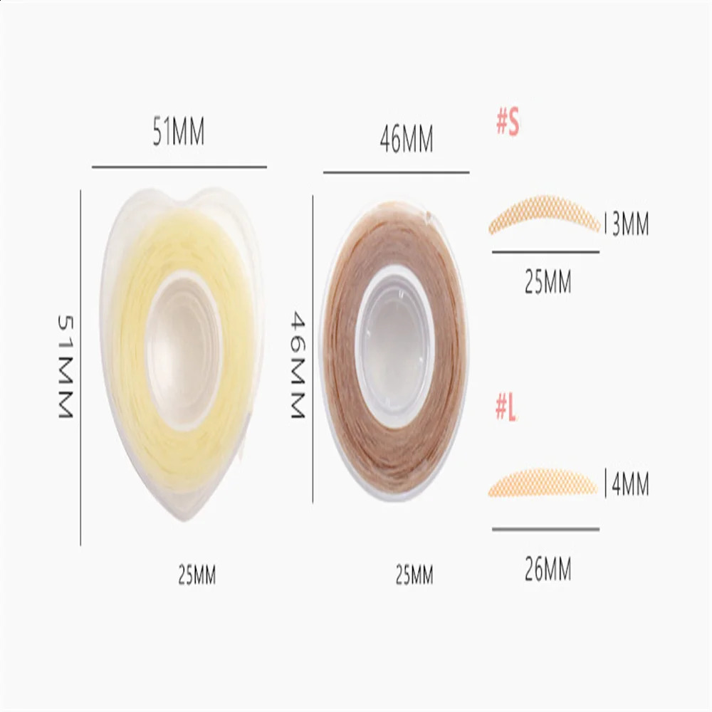600pc/roll Eye Lift Strips Double Eyelid Tape Clear Gray Eyelid Stripe Big Eyes Invisible Double Fold Eyelid Sticker Makeup Tool 250807