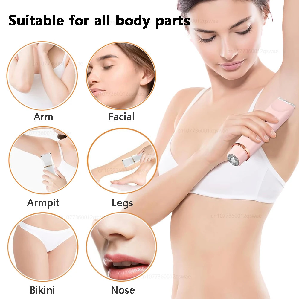Electric Shaver for Woman Double Head Dual Purpose Female Razor Body Epilator Leg Underarm Bikini Electric Hair Remover Trimmer 250805