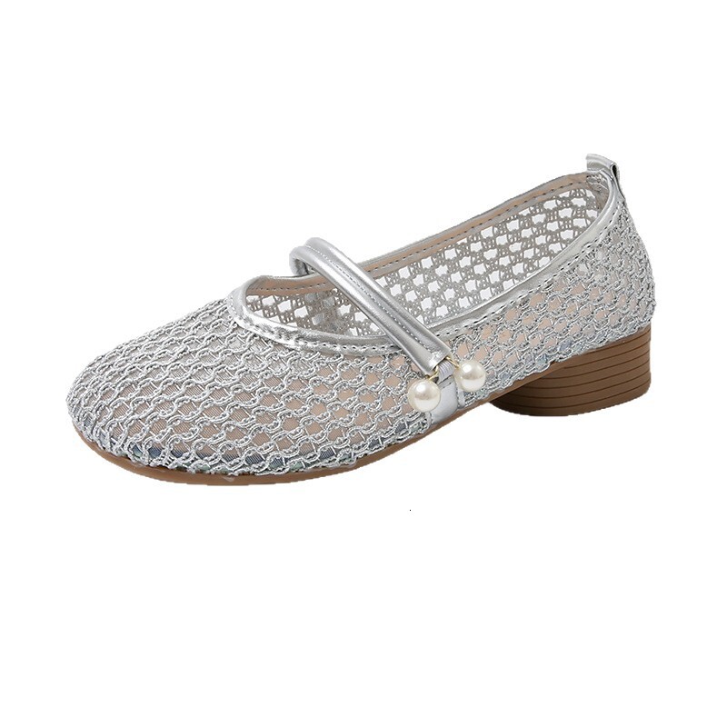 French retro Mary Jane women's shoes 2025 designer's new hollowed out flat belt single shoe