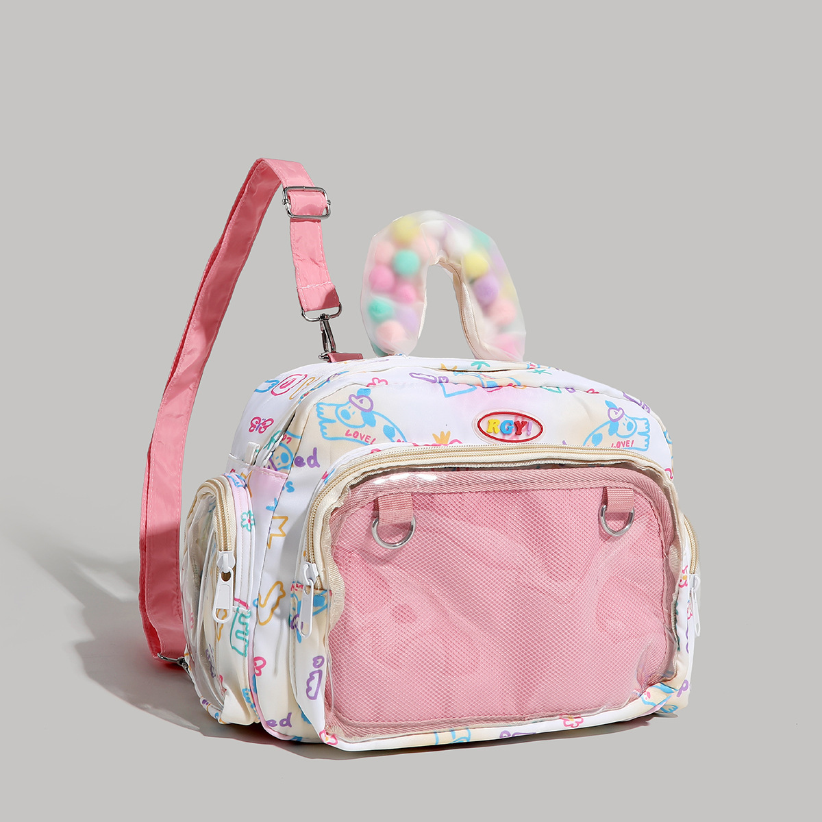 Robot Girl Cute Single Shoulder Capacity Pain Bag Student Backpack ddmymoon