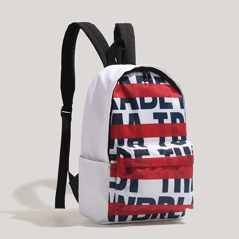 Large Capacity Unisex Backpack High School Students Durable Letter Print Laptop Bag ddmymoon