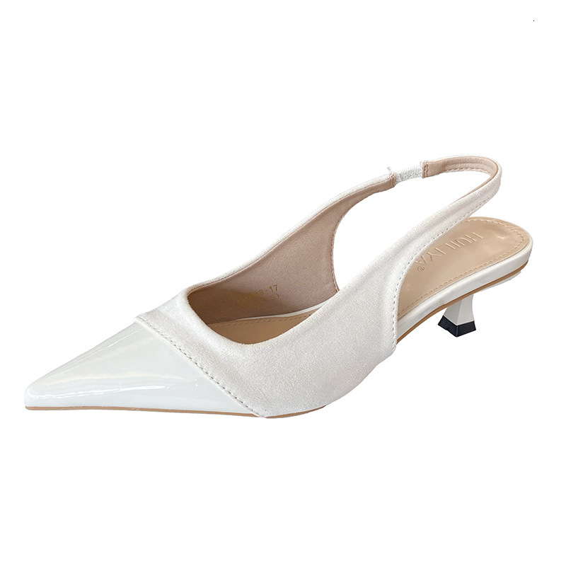 Sharp pointed high heels 2025 designer's new French style single shoes