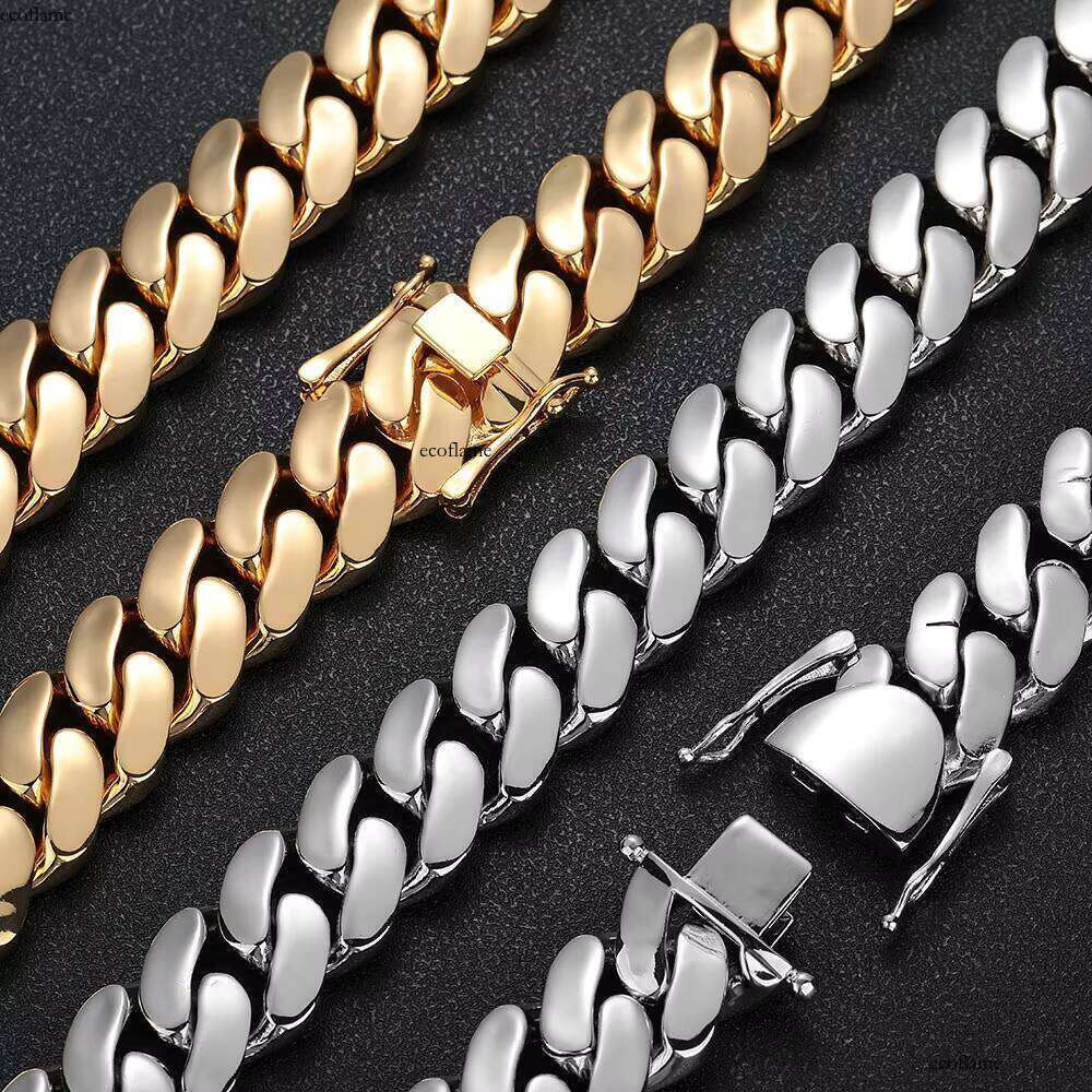 NUOYA 10/12/15/19/22mm Heavy Miami Cuban Link Chain Rose Gold Plated Brass Hip Hop Jewelry Zircon Bracelet Gift