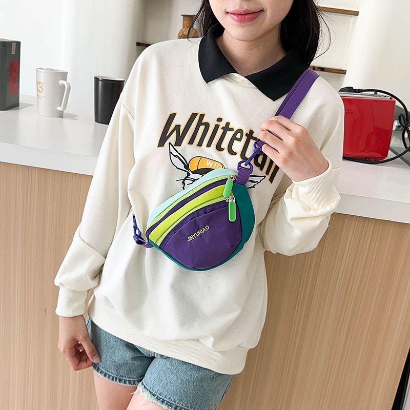 Fashion Dopamine Color-block Crossbody Small Bag Korean Style Luxury Bag Single Shoulder Outdoor 2025 Summer New Designer Bag Simple Trendy Crossbody 