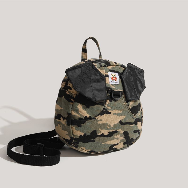 2025 New Japanese and Korean Style Camouflage Wing Bag Little Devil Backpack for Women ddmymoon