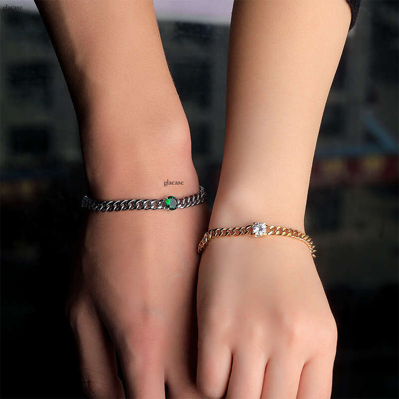 3mm-6mm Sterling Silver Hip Hop Bracelet Necklace for Men and Women, Color Retention, Elegant Clavicle Chain