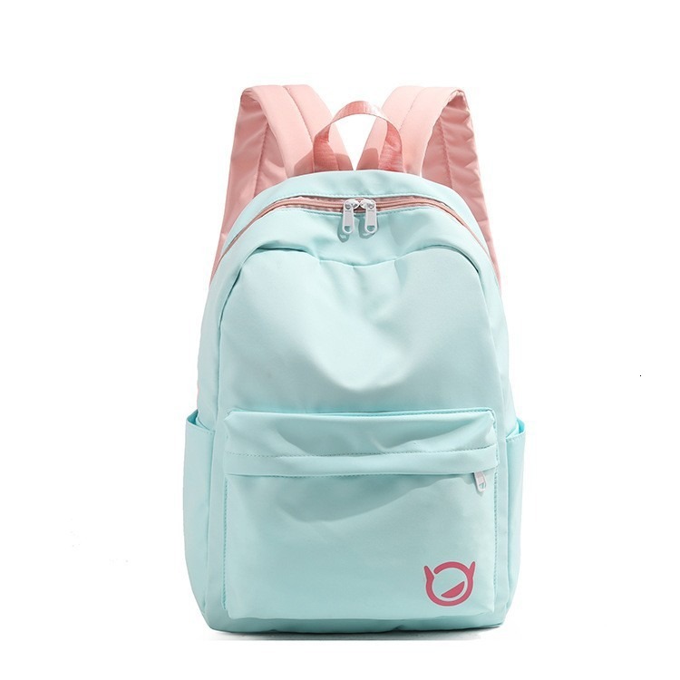 Mint Fresh Color Block Backpack for Middle and High School Students ddmymoon