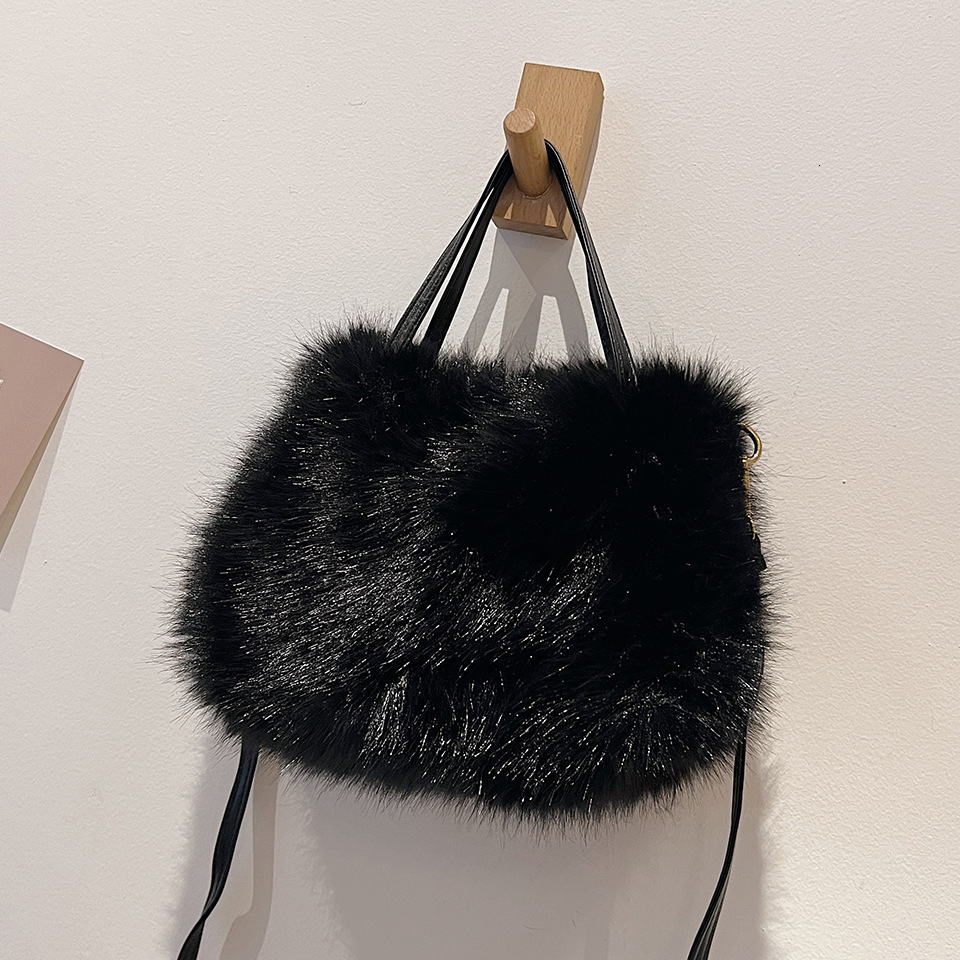 New Fashion Versatile Autumn Winter Small Square Bag Single Shoulder Crossbody Bag For Women Korean Designer Bag Fashion High-end Plush Luxury Bag Und
