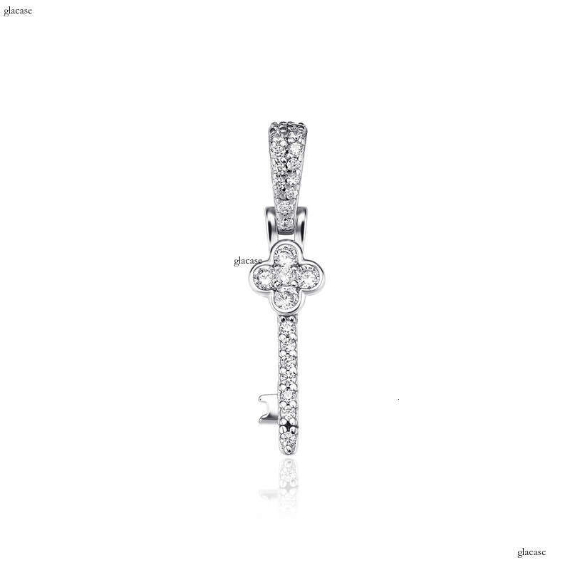 INS Style Personality Iced Out VVS Moissanite chain Key Pendant Hip-Hop Necklace