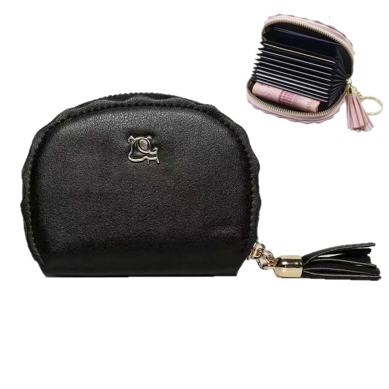 Minimalist Coin Purse Tassel Luxury Bag Card Holder Cute Personality Mini Women Korean Multi-color Fresh Large Capacity Handbag