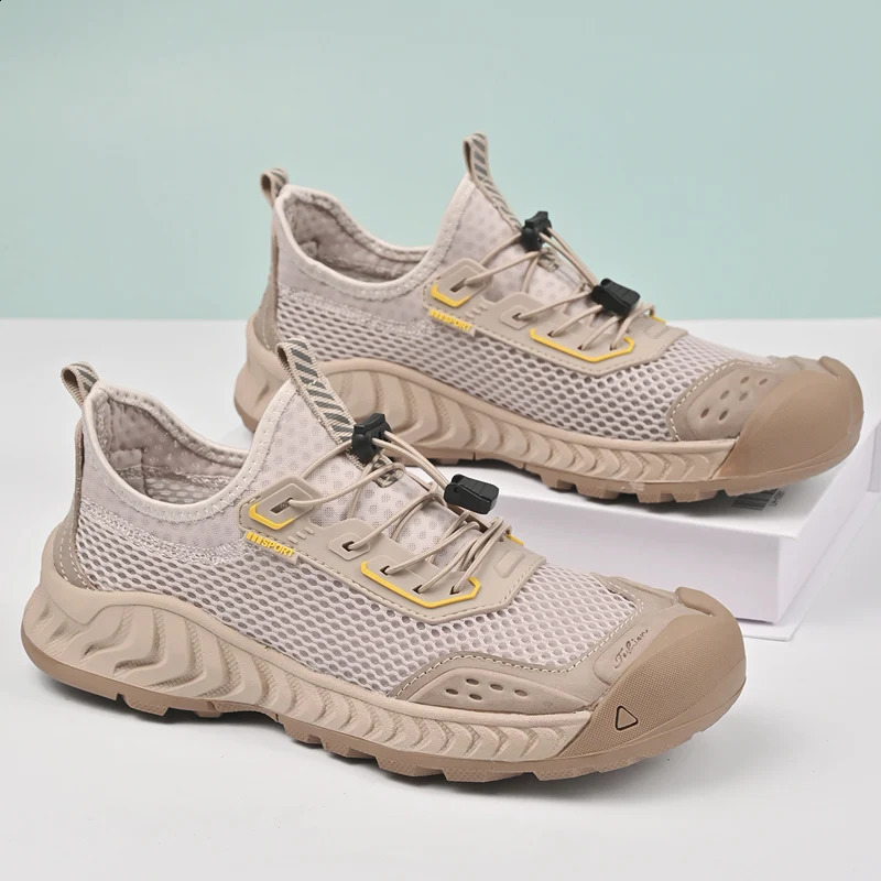 Summer Waterproof Mens Hiking Shoes Camping Running Jogging Shoes Breathable Sports Training Shoes Womens Sneakers. 250805