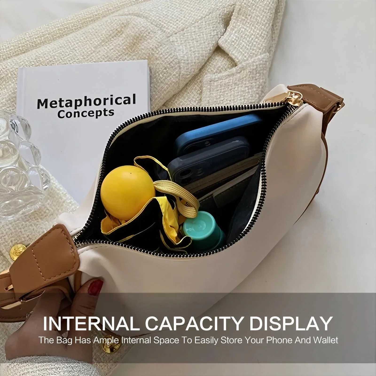 Popular Soft Leather Shoulder Bag 2024 Summer Crossbody Dumpling Commuter Bag for Women Stylish Handbag Y250809