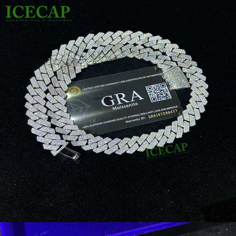 New Design Men Hip Hop Pendant VVS Moissanite Gold Plated Sier Iced Out Necklace