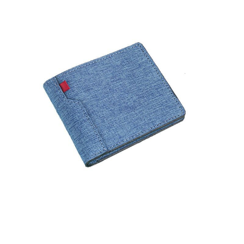 New Canvas Bag Luxury Bag Men's Wallet PU Bag Money Clip Casual Business Card Holder Ultra-light Waterproof Coin Purse Ticket Clip