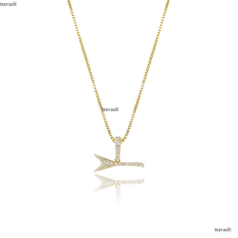 Minimalist Fashion Sier Micro Paved Moissanite chain Iron Tower Hip Hop Pendant Trendy Necklace for Women