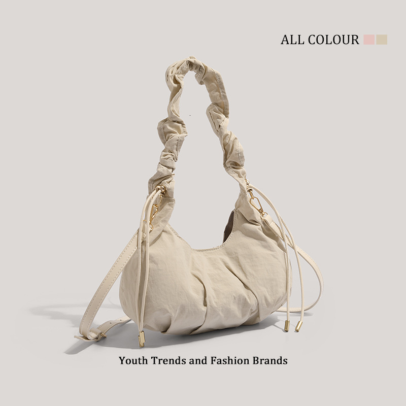 Lazy Style Ruched Single Shoulder for Women, Niche Design, Lightweight Sports Crossbody Bag ddmymoon