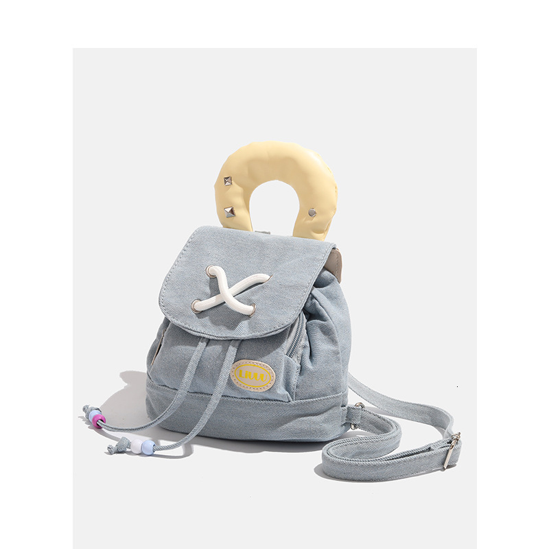 Denim Cute 2025 New Dopamine Handheld Small Backpack ddmymoon